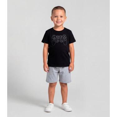 Imagem de Conjunto Infantil Masculino Com Estampa Localizada Preto - Select, 8, 