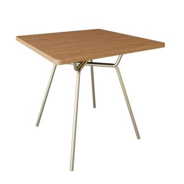 Imagem de Mesa de Jantar Quadrada 90cm Barcelona Nogueira