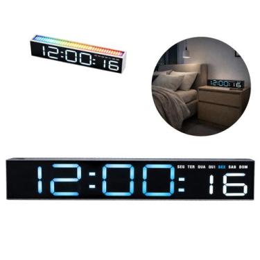 Imagem de Relógio Digital Led de Mesa com Despertador30cm - Your House - BW, 2