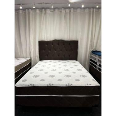 Imagem de Cama Box de Casal de Luxo Super Confortável Marrom D28 - Ortobello
