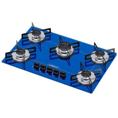 Imagem de Cooktop chamalux 5 bocas ultra chama azul chapa