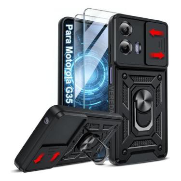 Imagem de Capinha Capa Para Motorola Moto G35 Armadura + 2 Películas 3D - NoBran