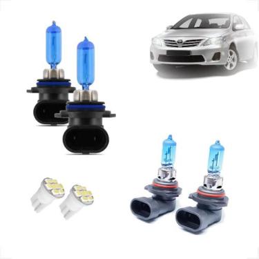 Imagem de Kit de Lâmpadas Halógena Super Branca Farol Baixo HB4 e Milha H11 para