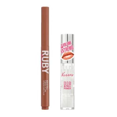 Imagem de Gloss Big & Full Power + Lapiseira Labial Volume Big & Full - Ruby Kis