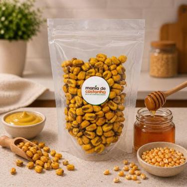 Imagem de Milho Torrado Mostarda e Mel 500g - Mania de Castanha