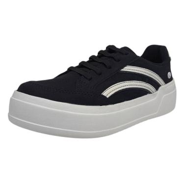 Imagem de Tênis Feminino Casual Estilo Moderno Conforto Brilho Kolosh