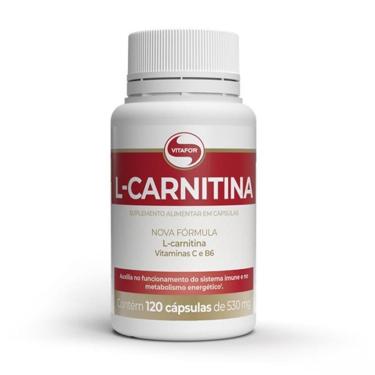 Imagem de L-Carnitina + B6 Vitafor 120 cápsulas-Unissex