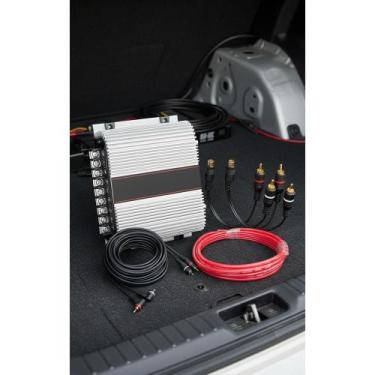 Imagem de Amplificador 400W RMS 4 Canais + Cabos Som Automotivo - Congratulation