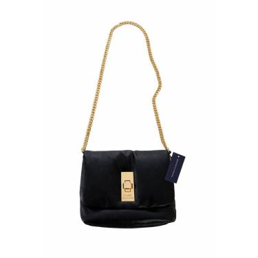 Imagem de Tommy - Bolsa Preta Transversal Com Detalhes Dourado