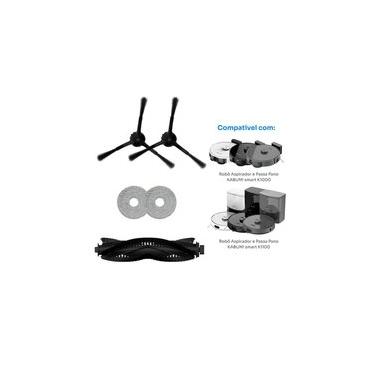 Imagem de Kit reposição para Robô Aspirador KABUM! smart K1000/K1100 - 1 Escova Rotativa +2 MOPs...