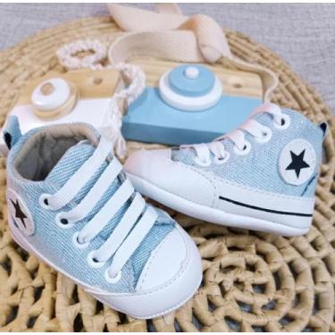 Imagem de Tênis Bebê Cano Alto Star AZUL (P/M/G/GG) - BABY SOFFETE