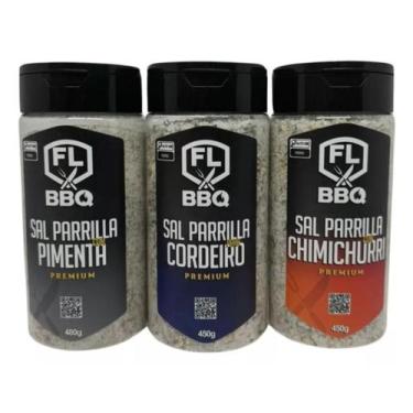 Imagem de Kit sal de parrilla e pimenta, cordeiro e chimichurri flbbq - kit flbb