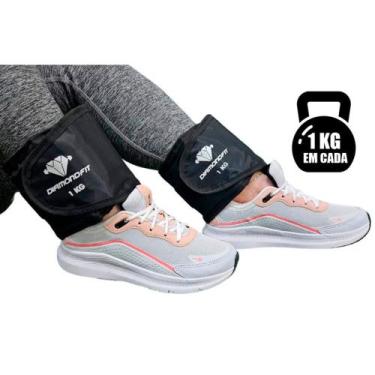 Imagem de Caneleiras de peso p/ Exercício Funcional -  kit c/pares de 1kg, 3kg e