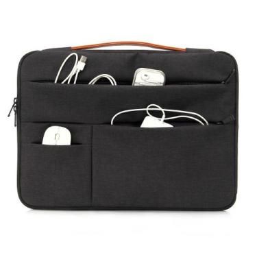 Imagem de Case para Notebook até 15.6" com Bolsos Preta e Laranja Goldentec - GO