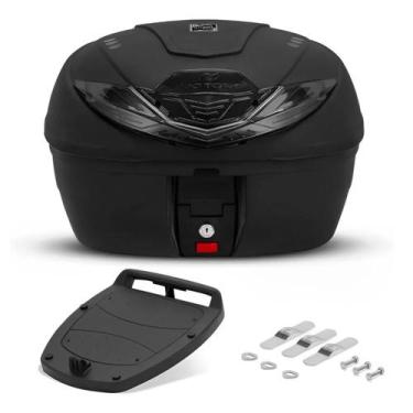 Imagem de Baú Bauleto Moto Traseiro 35 Litros SmartBox 4 Universal Preto Lente F