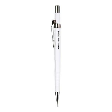 Imagem de Lapiseira Pentel 0.9mm Branca  Escrita Macia e Alta Precisão