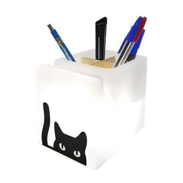 Imagem de Organizador de Mesa Iluminado Cat Cute - DECORFUN