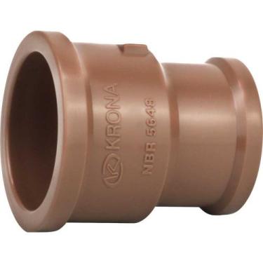 Imagem de Luva De Redução Soldável 32 Mm X 25 Mm Marrom Pvc 451 Krona