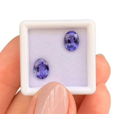Imagem de Tanzanita Azul Oval Par 2,48ct - ENE2ESE