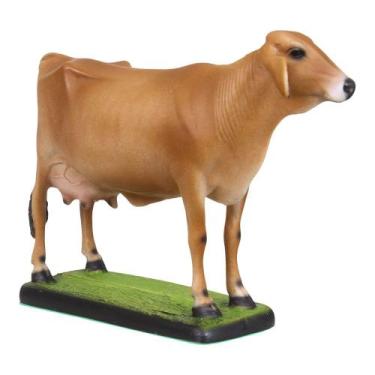 Imagem de Escultura Vaca Mestiça Caramelo Home Western Decor 39147