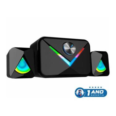 Imagem de Subwoofer gamer stereo ss8012 c/leds coloridos - K-MEX