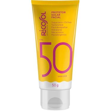 Imagem de Protetor Solar Facial Ricosol Toque Seco Oil-free Fps50 50g