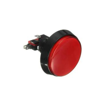 Imagem de BOTAO ARCADE FLIPERAMA ILUMINADO 100mm - VERMELHO