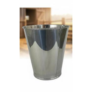 Imagem de Balde de Ordenha Inox 10 Litros Graduado - Congratulations Store