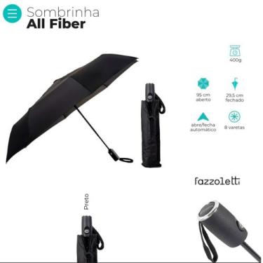 Imagem de Guarda-Chuva Fazzoletti Fiber Automático Fibra Carbono