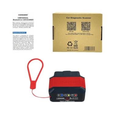 Imagem de Scanner OBD2 Bluetooth 5.0 12V Para IOS Android KONNWEI KW906 ELM327 F