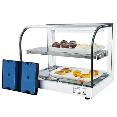 Imagem de G-VFD47 - Vitrine fria Gama 47cm Dupla Branca com 8 Gelo-X - Bivolt - 