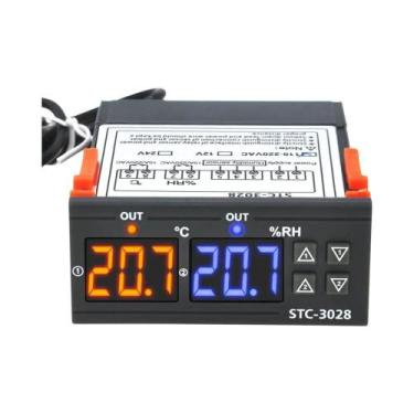 Imagem de Controlador De Temperatura 12V 24V 220V Termostato STC-3028 STC-1000 P