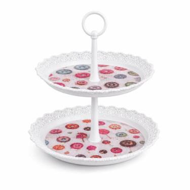Imagem de Boleira 2 Andares Desmontável Para Doces E Cupcakes - Genérica