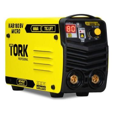 Imagem de Maquina De Solda Inversora Kab180 Micro Mma Tig Tork 50/60hz Amarelo 1