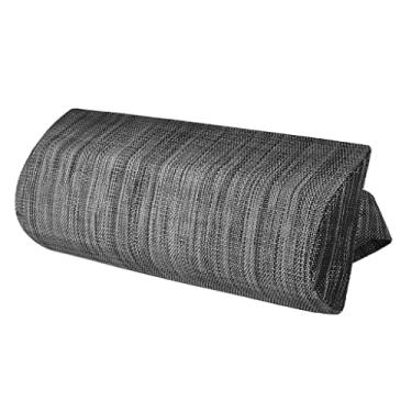 Imagem de Almofada de cabeça confortável e respirável Serablet, serve para a maioria das cadeiras e lounges, espuma confiável – Preto + Cinza