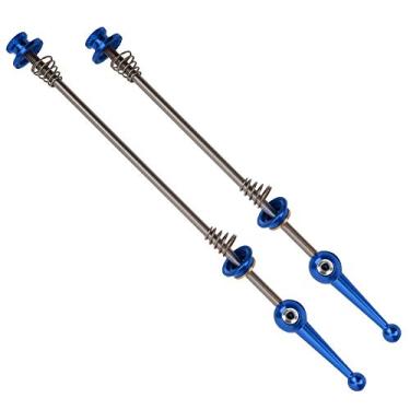 Imagem de Liberação rápida de bicicleta, alavanca de espeto de liberação rápida de bicicleta, haste de liberação rápida de bicicleta anticorrosiva para ciclismo mountain bike acessório(azul)