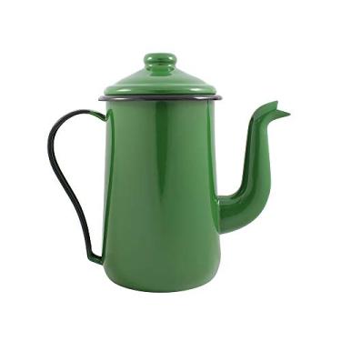 Imagem de Bule para Café Tradicional 14 Esmaltado Verde - 1500 ml - Ewel, Linha Mãe Ágata