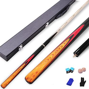 Imagem de LIUHD Conjunto de tacos de piscina, taco de bilhar de madeira, fácil de armazenar, jogos em ambientes internos, externos, artesanato, sinuca, sinuca, sinuca, tacos de bilhar, para casa, bares, salões de piscina, B, 10 mm