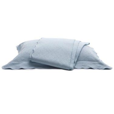 Imagem de Colcha Tognato Piquet King  100% Algodão Azul Bambino