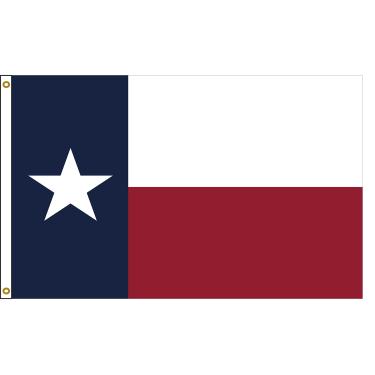 Imagem de Bandeira do estado de nylon de 3 x 5 pés do Texas feita nos EUA