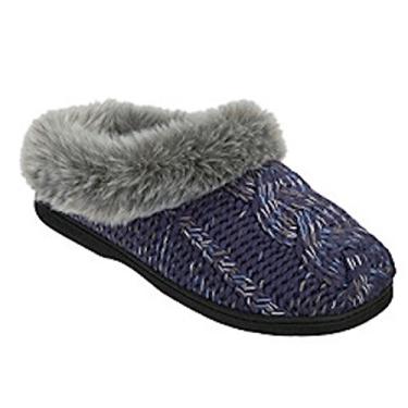 Imagem de Dearfoams CABLE KNIT CLOG 50456 Indigo (S)