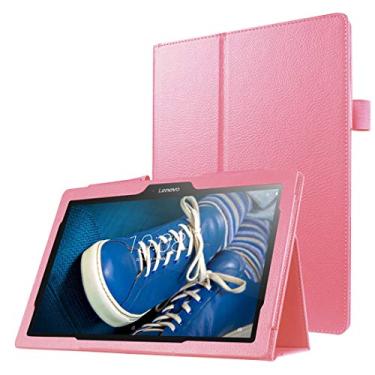 Imagem de YUNCHAO Caixa de telefone Textura Litchi Caixa de couro de cor sólida horizontal com suporte para lenovo tab 2 A10-30 X30F & Tab 2 A10-70F, 10,1 polegadas capa para celular
