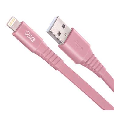 Imagem de Cabo Iphone/Cabo Lightning I2GO Certificado MFi 1,2m 2,4A PVC Flexível Flat Rosa - I2GO Basic