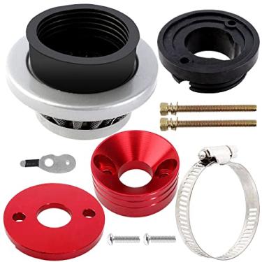 Imagem de YOFMOO Adaptador de filtro de ar de 42 mm, 43 mm, 44 mm, pilha de velocidade para 33 cc 43 cc 47cc 49cc 50cc 52cc Minimoto 2 tempos Dirt Mini Pocket Bike Kids ATV Go Kart Big Foot Goped Blad Scooter X1 X2 X3 X6