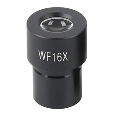 Imagem de Adaptador de microscópio WF10X WF16X Medida de escala de retículo de ângulo amplo montagem ocular 23,2mm para acessórios de microscópio (cor: WF16X 1pcs)