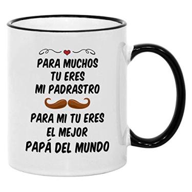 Imagem de Casitika Regalos Para Padrasto. Taza de Cafe del Dia del Padre. Caneca de 325 ml da SpanStep Dade. Idea de Regalo para Papa de Cumpleanos.