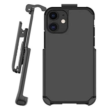 Imagem de BELTRON Capa com clipe de cinto para iPhone 11 (2019), capa híbrida fina de proteção total do corpo e coldre giratório com clipe de cinto com suporte embutido para iPhone 11 6,1 polegadas