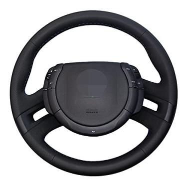 Imagem de TPHJRM Capa de volante de carro DIY costurado à mão, adequado para Citroen C4 Picasso 2007-2013
