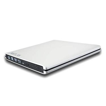 Imagem de Gravador de DVD Blu-ray 3D externo ultrafino 4K UHD HD SuperDrive para Apple MacBook Air Meados de 2013 2014 A1466 A1465 13 11 polegadas Laptop MD760LL/A MD711LL/B, gravador DVD-R USB 3.0 unidade óptica portátil