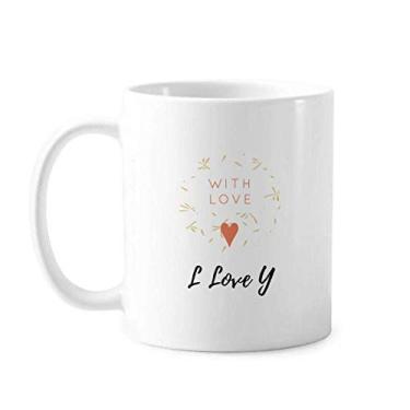 Imagem de Caneca de cerâmica com flores abstratas de flores de amor para arte em cerâmica xícara de café e porcelana